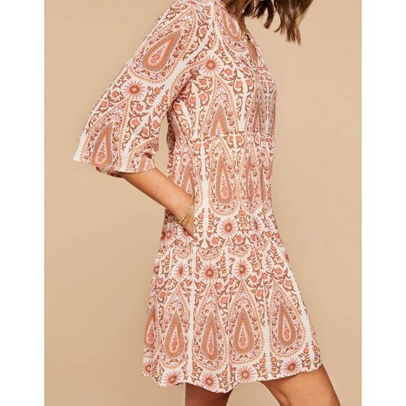 Spartina 449 Dresses & Skirts - Spartina Maisie Dress Boho Paisley XL